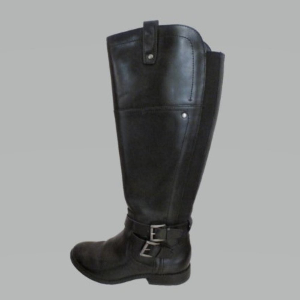 Marc Fisher 5m Black Tall Riding Boot With Buckle - image 5